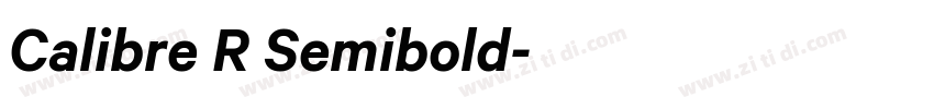 Calibre R Semibold字体转换